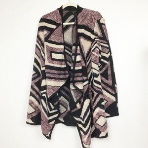 Lucky Brand Boho Open Front Cardigan Cozy Soft